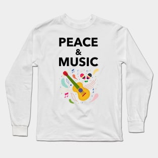 Peace And Music Long Sleeve T-Shirt